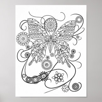 Poster Mandala Adulto Colorido Cor Do Pordão Isto
