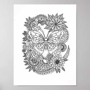 Poster Mandala Adulto Colorido Cor Do Pordão Isto