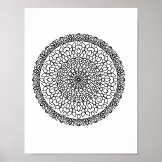 Poster Mandala Adulto Colorido Cor Do Pordão Isto