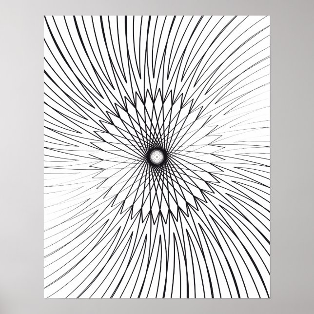 Poster Mandala, Bicicleta Fios 2 (Frente)