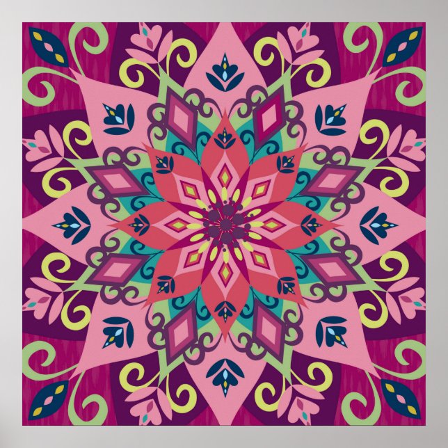 Poster Mandala Bloom (Frente)