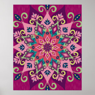 Poster Mandala Bloom