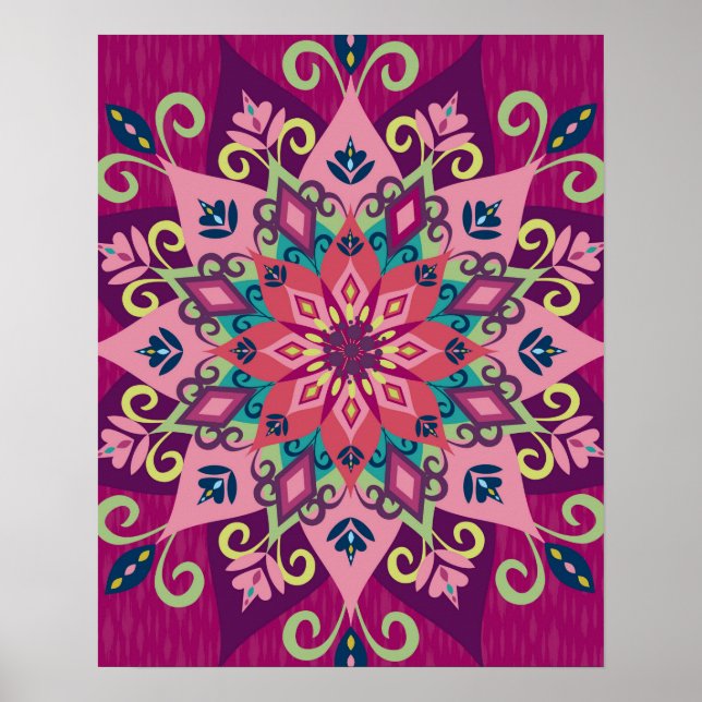Poster Mandala Bloom (Frente)