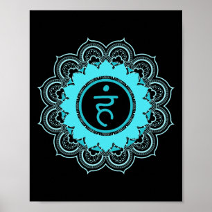 Poster Mandala Chakra da Garganta Vishuddha