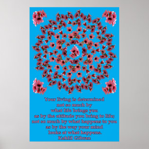 PÓSTER MANDALA COR-DE-ROSA 1 DOS SINOS DA ÁRVORE