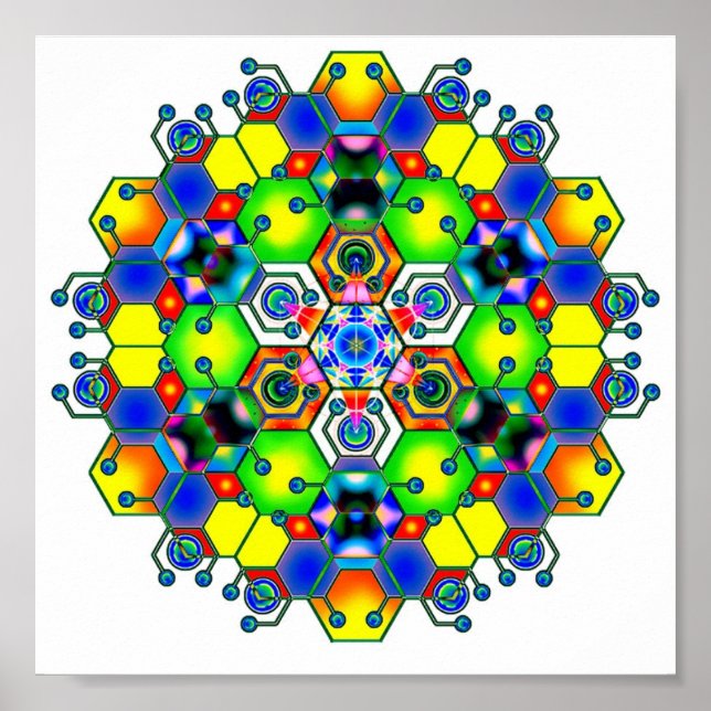 Poster Mandala Cósmica 1 (Frente)