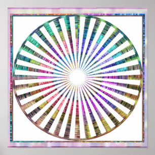 Poster Mandala cósmica do ritmo de Celicial do Weave de