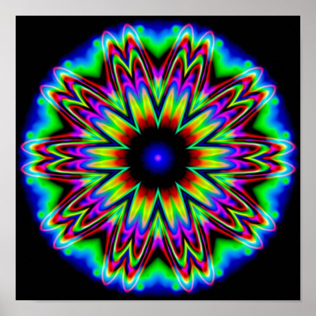 Póster Mandala da Galáxia Sombrero (Frente)