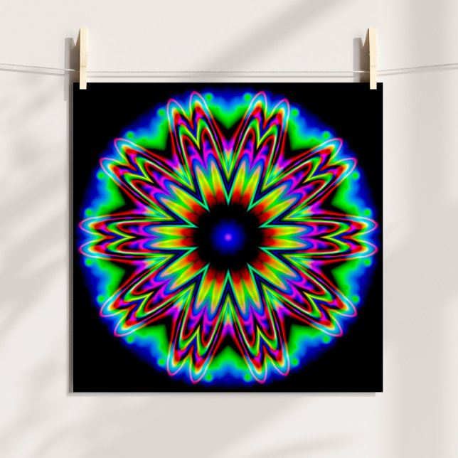 Póster Mandala da Galáxia Sombrero (Sombrero Galaxy Mandala Poster)