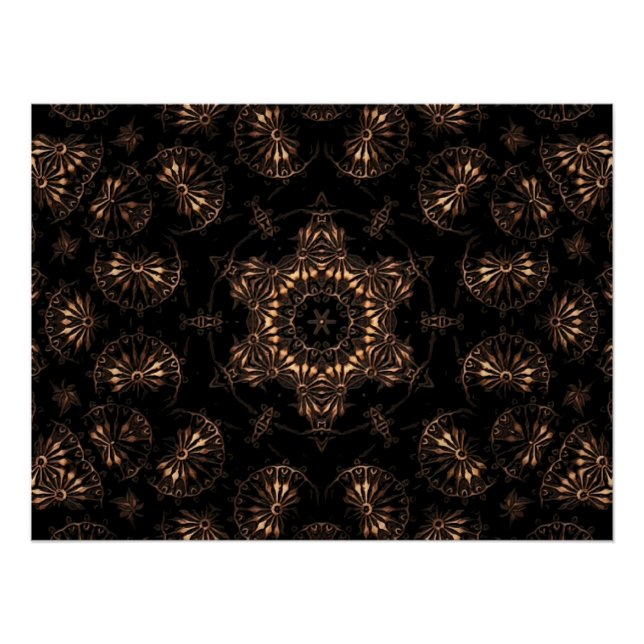 Póster Mandala da Idade do Bronze (Frente)