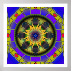 Póster Mandala da liberdade