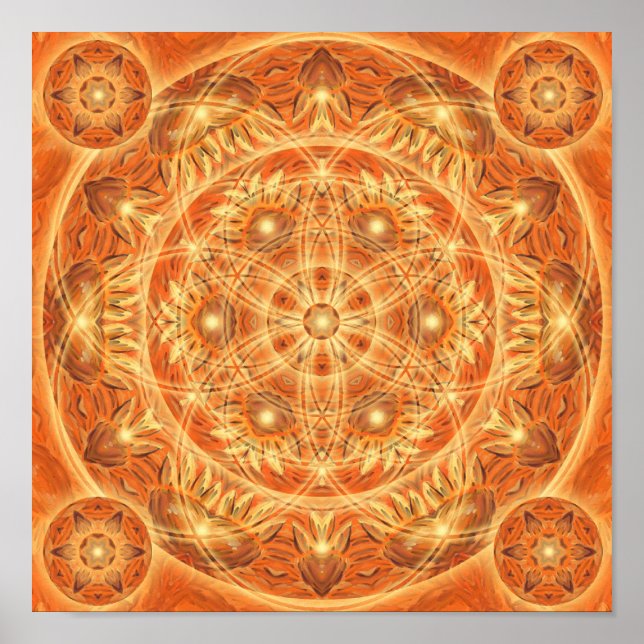 Poster Mandala de Ação de Graças (Frente)