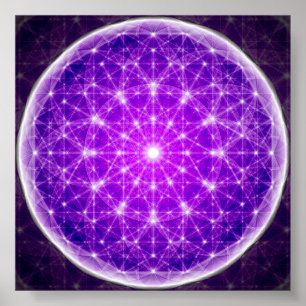 Póster Mandala de cristal