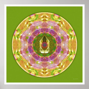Póster Mandala de cristal 1