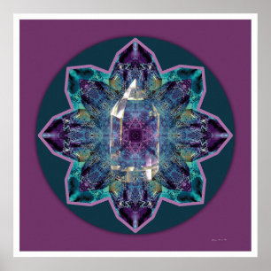 Poster Mandala de cristal 3