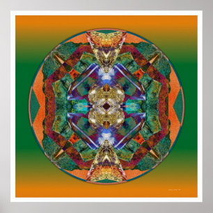 Póster Mandala de cristal 5