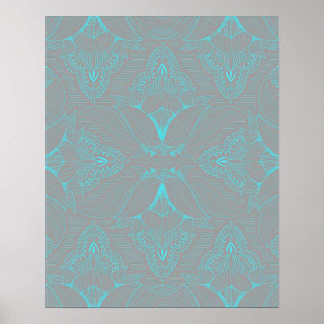 Poster Mandala de Flores 6 (Frente)