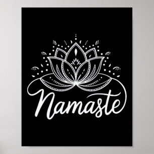 Poster Mandala de Ioga de Meditação de Flor de Lótus Nama