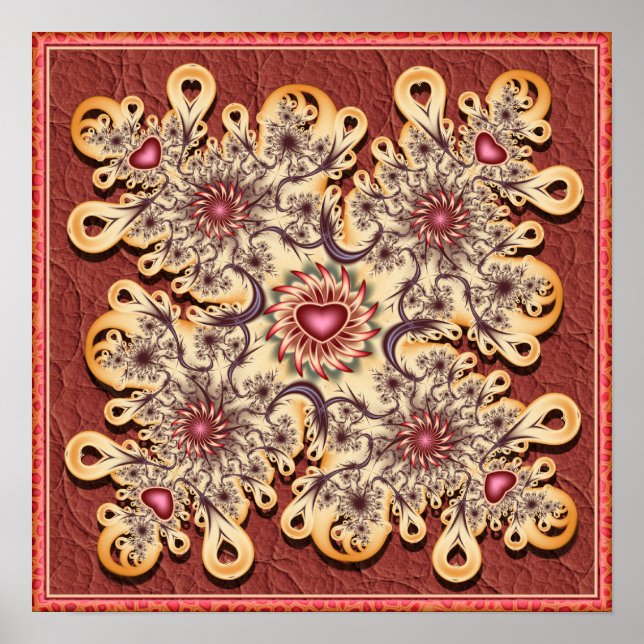 Poster Mandala do Coração (Frente)