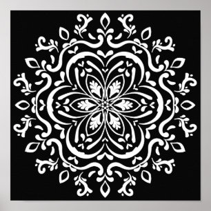 Póster Mandala do corvo