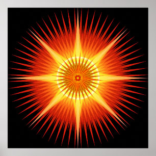 Póster Mandala do diabrete de Sun