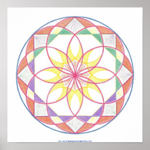 Póster Mandala do domínio