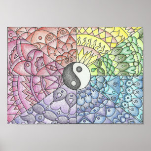 Póster Mandala do equilíbrio