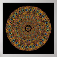 mandala dos olhos da coruja