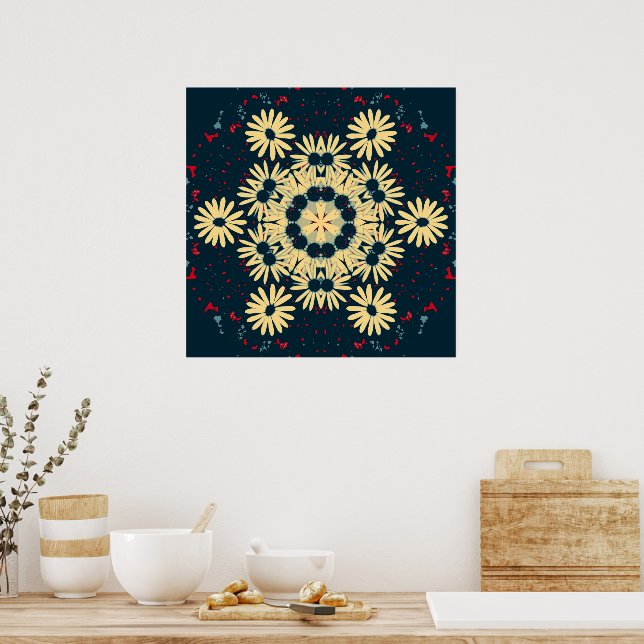 Poster Mandala dos Sonhos da Margarida (Cozinha)