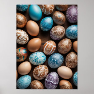 Poster Mandala Egg - Intrate Boho Floral Design