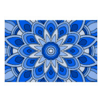 Mandala em azul