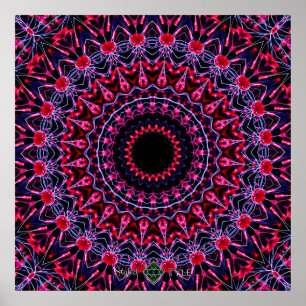 Póster Mandala Estroboscópica