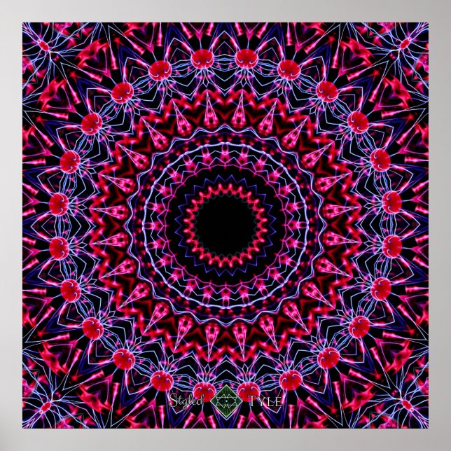 Póster Mandala Estroboscópica (Frente)
