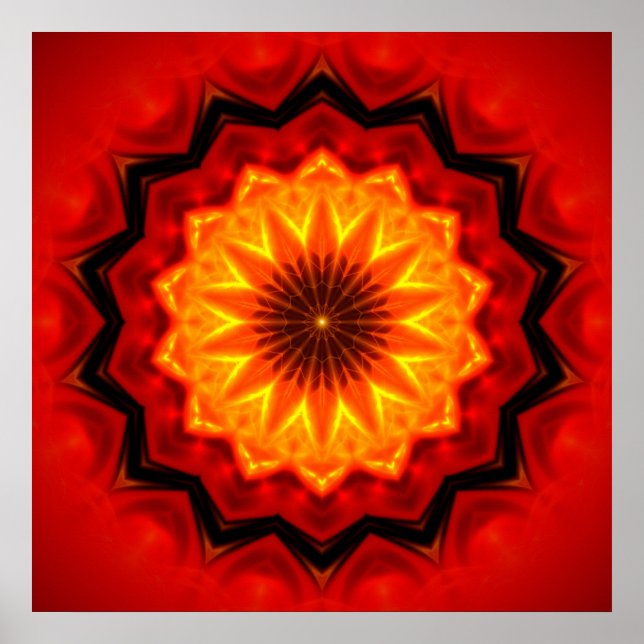 Póster Mandala Fire (Frente)