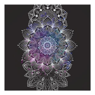 Póster Mandala Floral