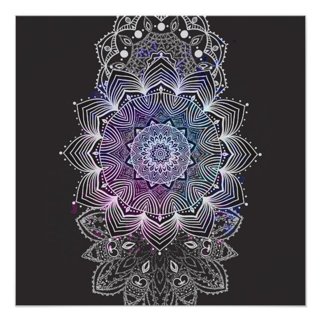 Póster Mandala Floral (Frente)