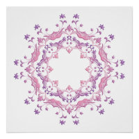 Mandala floral étnica.