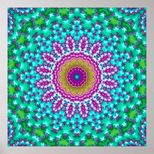 Poster Mandala Fractal 3