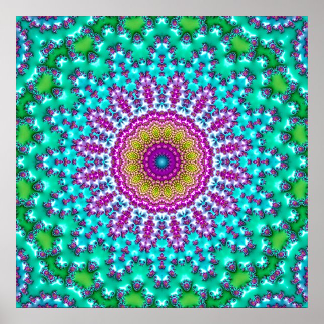 Poster Mandalá Fractal 3 (Frente)