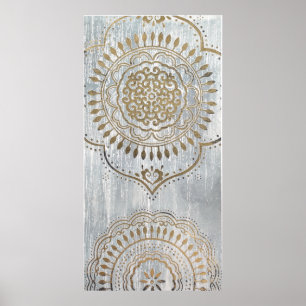 Póster Mandala Gold Design