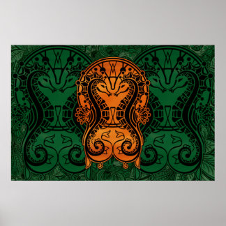 Poster Mandala gold Dreamcatcher — Arte do conceito de ca