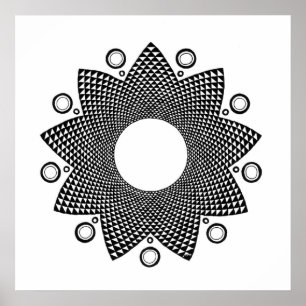 Póster Mandala III da flor