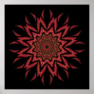 Póster Mandala impetuosa