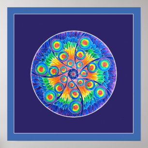 Póster Mandala infinita do universo