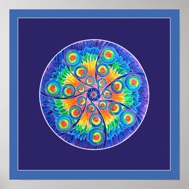 Póster Mandala Infinita do Universo (Frente)