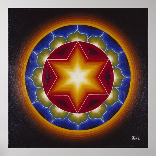 Póster Mandala inicial nº 2 (Frente)