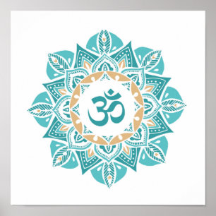 Poster Mandala Om espiritual