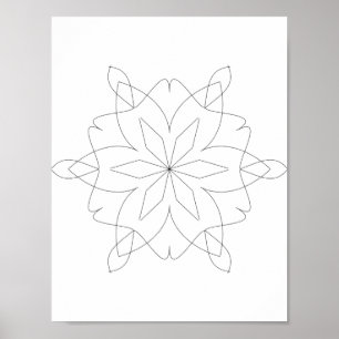 Poster - Mandala para Cor
