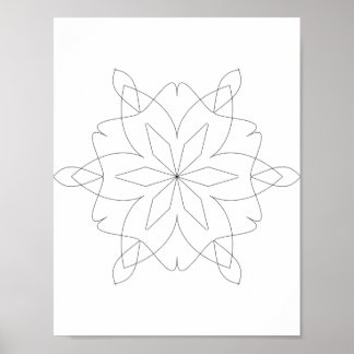 Poster - Mandala para Cor