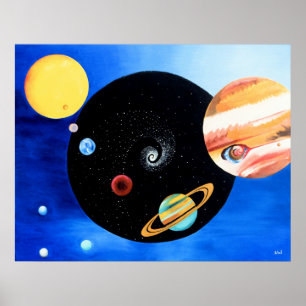 Póster Mandala planetária